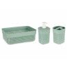 Set da Bagno Berilo PP-107-3 Verde Plastica (12 Unità)