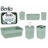 Set da Bagno Berilo PP-107-3 Verde Plastica (12 Unità)