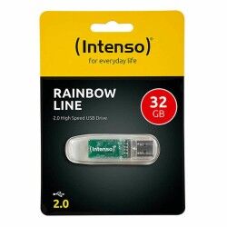 Memoria USB INTENSO 3502480 32 GB Nero Trasparente 32 GB DDR3 SDRAM
