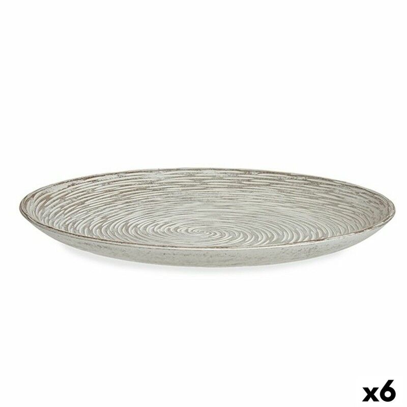 Centrotavola Spirale Bianco Legno MDF 34,5 x 3 x 34,5 cm (6 Unità) Centrotavola Spirale Bianco Legno MDF 34,5 x 3 x 34,5 cm (6 Unità)