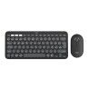 Tastiera e Mouse Logitech Pebble 2 Combo Grafite Qwerty in Spagnolo