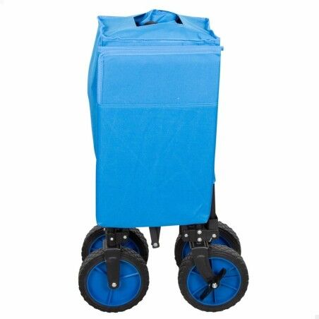 Carrello Multiuso Aktive Azzurro Nero 88 x 47 x 53 cm Pieghevole Spiaggia