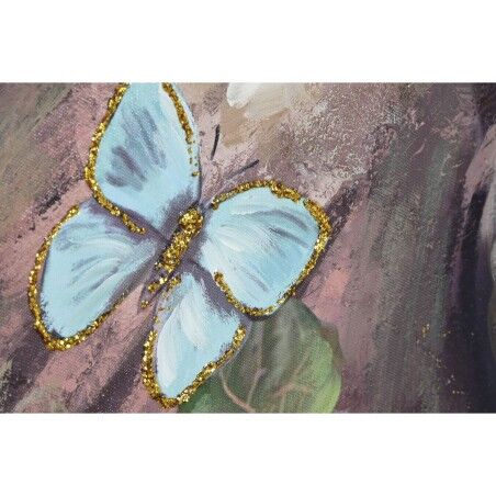 Quadro Home ESPRIT polistirene Tela Elefante Coloniale 92 x 4,5 x 122 cm (2 Unità)