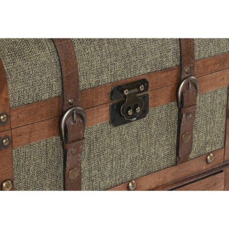 Cassettiera Home ESPRIT Verde Multicolore Tropicale 45 x 35 x 71,5 cm