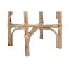 Set di vasi da fiori Home ESPRIT Naturale Juta Legno di mango 26 X 26 X 67 cm (2 Pezzi)