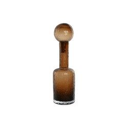 Vaso Home ESPRIT Marrone Cristallo Moderno 12,5 X 12,5 X 43,5 cm