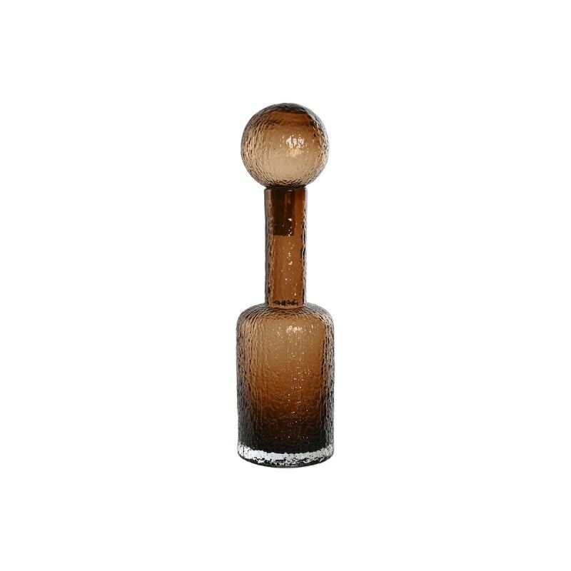Vaso Home ESPRIT Marrone Cristallo Moderno 12,5 X 12,5 X 43,5 cm Vaso Home ESPRIT Marrone Cristallo Moderno 12,5 X 12,5 X 43,5 cm