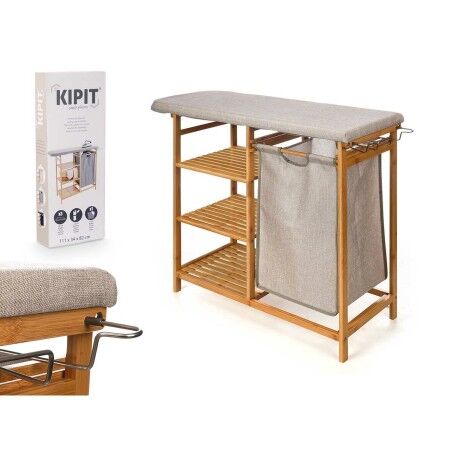 Asse da Stiro Kipit 1443FL BAMBOO.1 Crema Stoffa Bambù