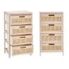 Cassettiera Rattan Naturale 40 x 73 x 29 cm 4 casseti