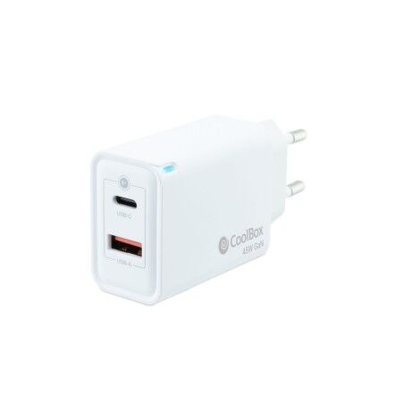 Caricabatterie da Parete CoolBox COO-CUP-45CA Bianco 45 W