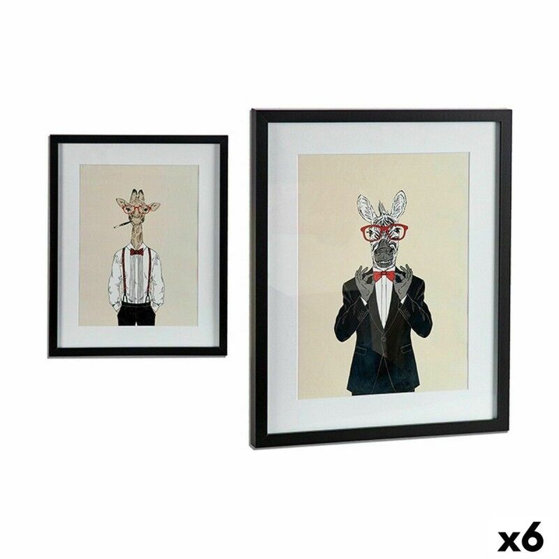 Quadro Multicolore Truciolare 43 x 3 x 53 cm (6 Unità) Quadro Multicolore Truciolare 43 x 3 x 53 cm (6 Unità)