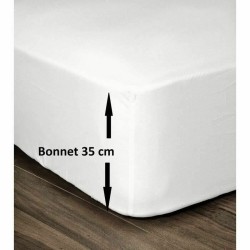 Lenzuolo con angoli Lovely Home Bianco Letto matrimoniale 180 x 200 cm
