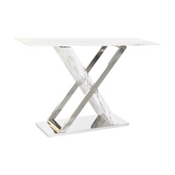 Ingresso DKD Home Decor Bianco Grigio Argentato 120 x 40 x 75 cm