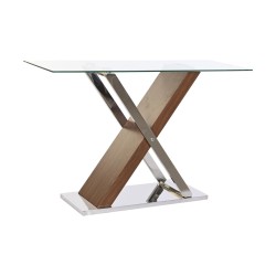 Ingresso DKD Home Decor Trasparente Argentato Marrone scuro 120 x 40 x 75 cm