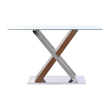 Ingresso DKD Home Decor Trasparente Argentato Marrone scuro 120 x 40 x 75 cm