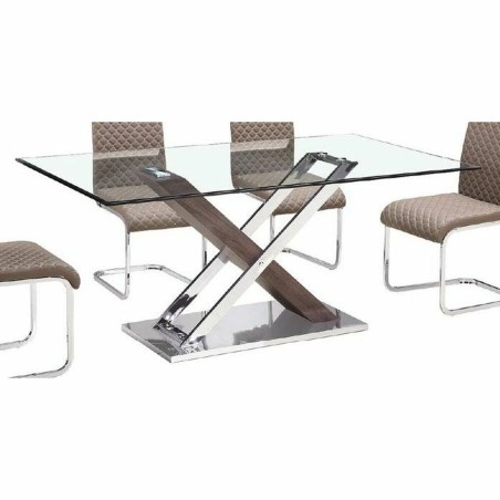 Ingresso DKD Home Decor Trasparente Argentato Marrone scuro 120 x 40 x 75 cm