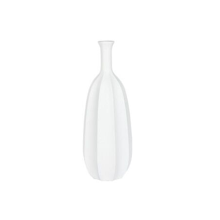 Vaso Home ESPRIT Bianco Fibra di Vetro 34 x 34 x 100 cm