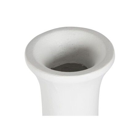 Vaso Home ESPRIT Bianco Fibra di Vetro 34 x 34 x 100 cm