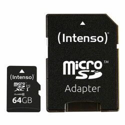 Scheda Di Memoria Micro SD con Adattatore INTENSO 64 GB