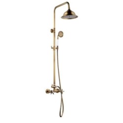 Colonna doccia Rousseau Bronce Acciaio inossidabile
