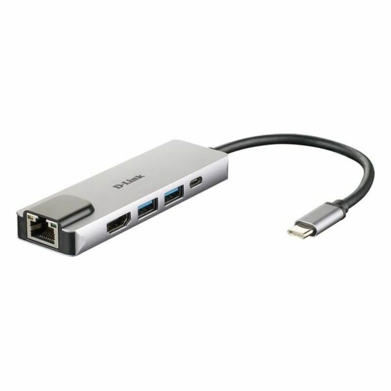 Hub USB C D-Link DUB-M520 Nero 60 W Hub USB C D-Link DUB-M520 Nero 60 W
