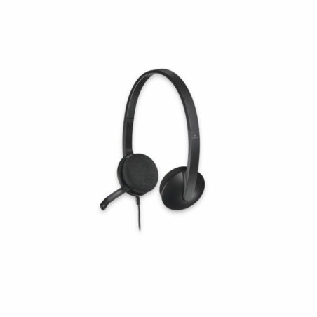 Auricolari con Microfono Logitech 981-000475           USB 1,8 m Nero