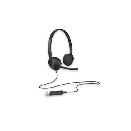 Auricolari con Microfono Logitech 981-000475           USB 1,8 m Nero