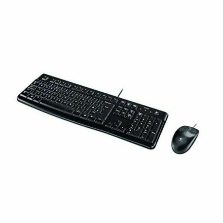 Tastiera e Mouse Ottico Logitech MK120 Nero Spagnolo Qwerty in Spagnolo