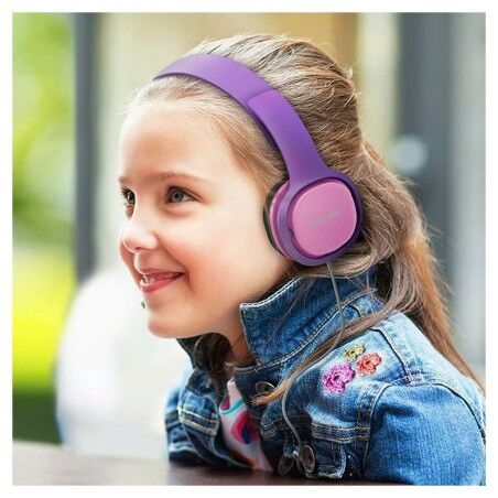 Cuffie Philips Rosa Con cavo Per i bambini