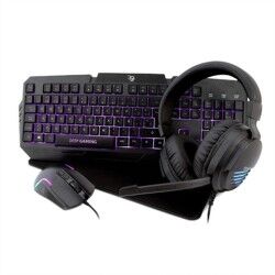 Tastiera e Mouse CoolBox DeepX-Wing 2 Nero Qwerty in Spagnolo