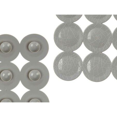 Tappetino Antiscivolo da Doccia Grigio PVC 68 x 36 x 1 cm (6 Unità)