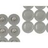 Tappetino Antiscivolo da Doccia Grigio PVC 68 x 36 x 1 cm (6 Unità)