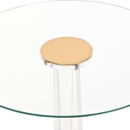 Tavolo aggiuntivo DKD Home Decor Dorato Metallo Acrilico (42 x 42 x 60 cm)