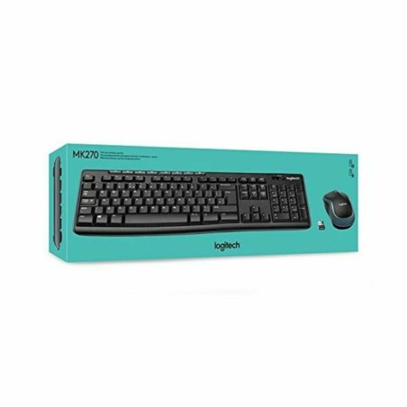 Tastiera e Mouse Ottico Logitech 920-004513 2,4 GHz Nero Spagnolo Qwerty in Spagnolo QWERTY