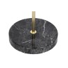 Tavolo aggiuntivo DKD Home Decor Nero Trasparente Dorato Cristallo Acciaio 45 x 45 x 50 cm