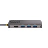 Hub USB Startech 127B-USBC-MULTIPORT Grigio