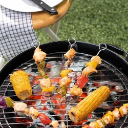 Set di Spiedini per Barbecue Algon Metallo 27 cm 6 Pezzi (24 Unità)