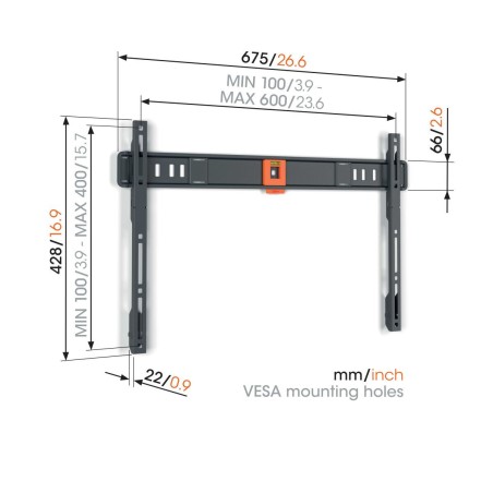 Supporto da Parete Vogel's 1816050 75 Kg
