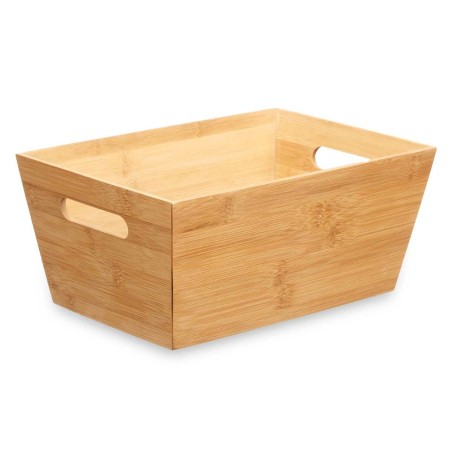 Cestino Multiuso Kinvara B7656-2515 Naturale Bambù 15 x 29 x 8,5 cm Con manici (12 Unità)