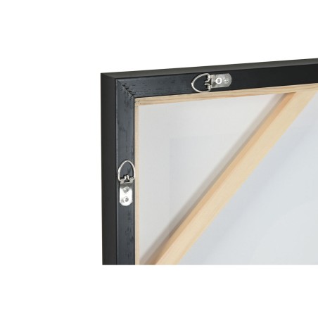 Quadro Home ESPRIT Marrone Nero Verde Astratto Città 80 x 4 x 80 cm (2 Unità)