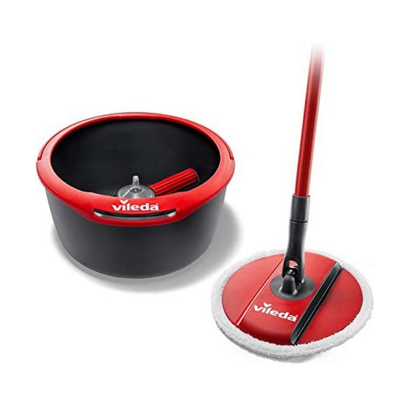 Mop with Bucket Vileda Spin & Clean Girevole polipropilene Mop with Bucket Vileda Spin & Clean Girevole polipropilene