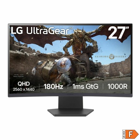 Monitor Gaming LG 27GS60QC-B Full HD 27" 180 Hz