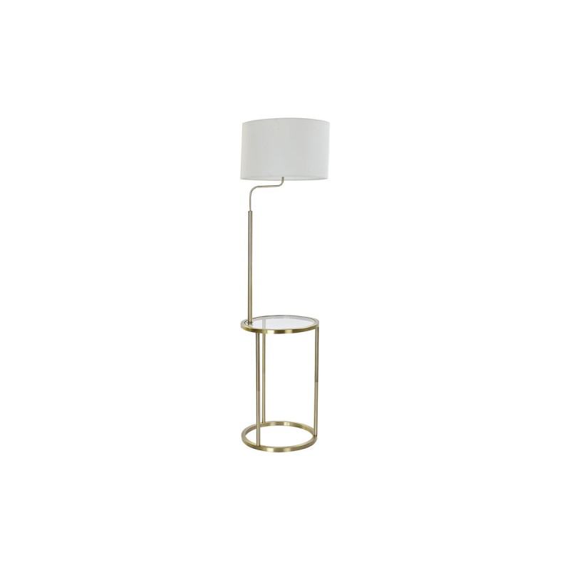 Lampada da Terra DKD Home Decor 43,5 x 40 x 154 cm Dorato Metallo Bianco 220 V 50 W Lampada da Terra DKD Home Decor 43,5 x 40 x 154 cm Dorato Metallo Bianco 220 V 50 W