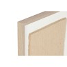 Quadro Home ESPRIT Bianco Naturale Astratto Scandinavo 60 x 3 x 80 cm (2 Unità)