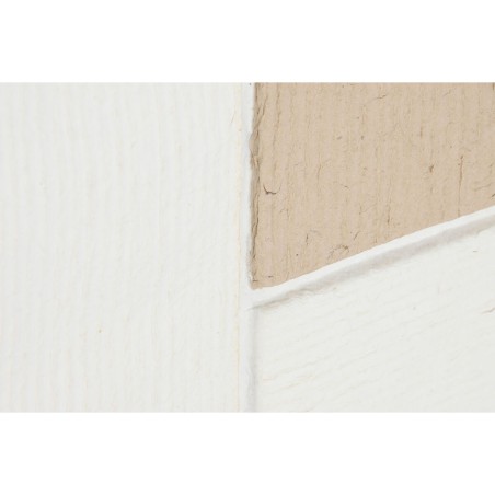 Quadro Home ESPRIT Bianco Naturale Astratto Scandinavo 60 x 3 x 80 cm (2 Unità)