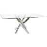Tavolo da Pranzo DKD Home Decor Trasparente Metallo Cristallo 150 x 90 x 75 cm