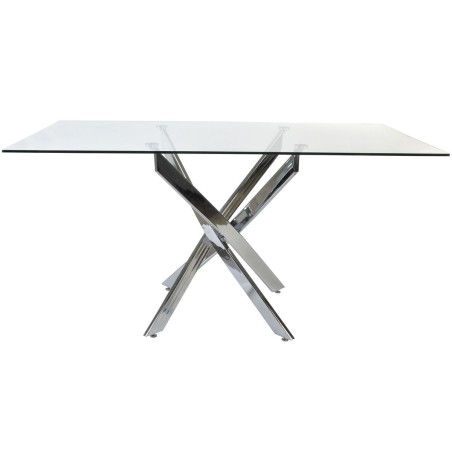Tavolo da Pranzo DKD Home Decor Trasparente Metallo Cristallo 150 x 90 x 75 cm