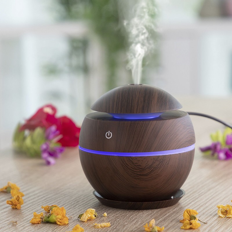 Mini Umidificatore Diffusore di Aromi Dark Walnut InnovaGoods Mini Umidificatore Diffusore di Aromi Dark Walnut InnovaGoods