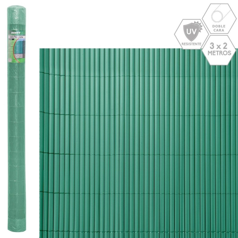 Recinzione da Giardino Verde PVC 1 x 300 x 200 cm Recinzione da Giardino Verde PVC 1 x 300 x 200 cm