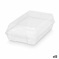 Scatola di scarpe impilabile Trasparente Plastica 19 x 10,5 x 33 cm (12 Unità)